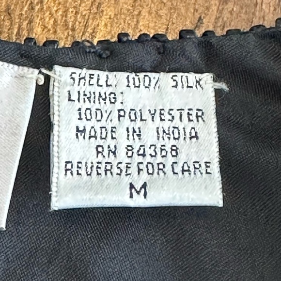 Laurence Kazar | Vintage Black Beaded Silk Jacket - Picture 6 of 8